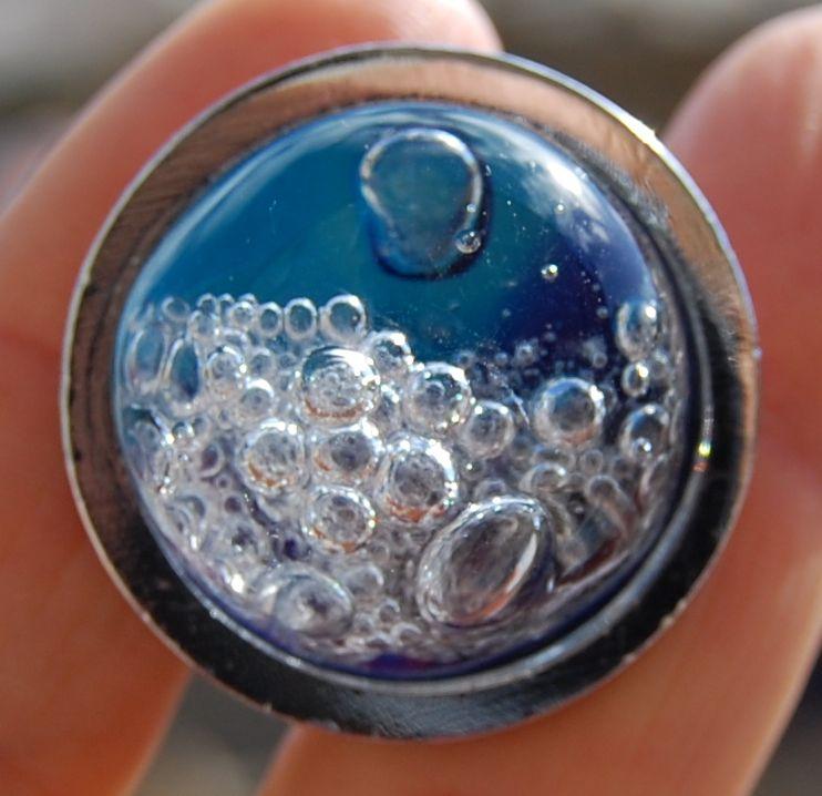 bouton de meuble "les bulles bleues" (3)