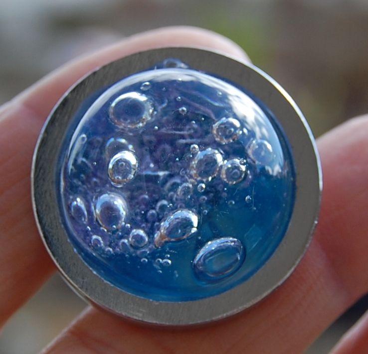 bouton de meuble "les bulles bleues" (5)